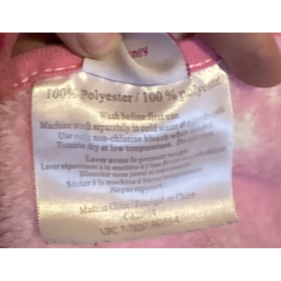 Disney Princess Blanket Pink Heart 45 X60" Belle Cinderella Aurora - Picture 3 of 5